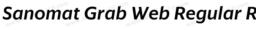 Sanomat Grab Web Regular Regular字体转换